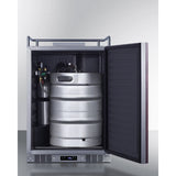 Summit - Built-in commercially approved kegerator with panel-ready door, no tap kit included - SBC682NKPNR