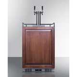 Summit - Built-in commercially approved dual tap wine kegerator in stainless steel with panel-ready door - SBC682PNRWKDTWIN