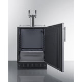 Summit - Commercial dual tap wine kegerator designed for built-in applications - SBC7BRSWK2
