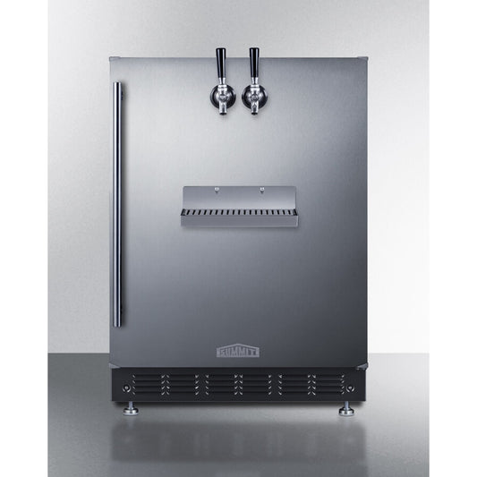 Summit - Built-in undercounter front tap coffee kegerator for commercial or home use - SBC7BRSFRTPCF
