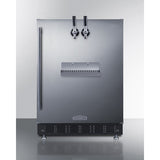 Summit - Built-in undercounter front tap coffee kegerator for commercial or home use - SBC7BRSFRTPCF