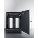 Summit - Built-in undercounter front tap coffee kegerator for commercial or home use - SBC7BRSFRTPCF
