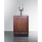 Summit - Commercial dual tap cold brew/nitro coffee kegerator designed for built-in applications - SBC7BRSIFCM2
