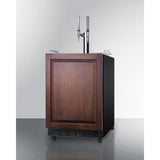 Summit - Commercial dual tap nitro coffee kegerator designed for built-in applications - SBC7BRSIFNCF2