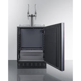 Summit - Commercial dual tap nitro coffee kegerator designed for built-in applications - SBC7BRSIFNCF2