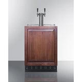 Summit - Commercial dual tap wine kegerator designed for built-in applications - SBC7BRSIFWK2