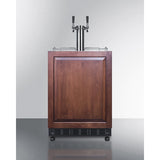 Summit - Commercial dual tap wine kegerator designed for built-in applications - SBC7BRSIFWK2