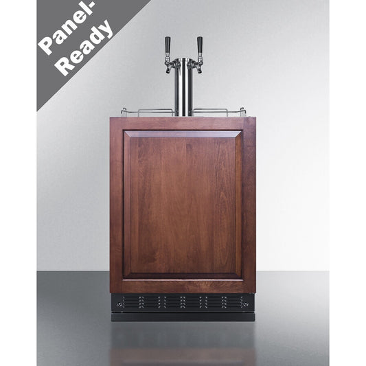 Summit - Commercial dual tap wine kegerator designed for built-in applications - SBC7BRSIFWK2