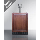 Summit - Commercial dual tap wine kegerator designed for built-in applications - SBC7BRSIFWK2