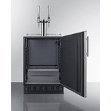 Summit - Commercial dual tap nitro coffee kegerator designed for built-in applications - SBC7BRSNCF2