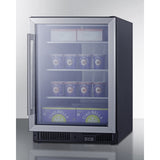 Summit - 24" wide frost-free undercounter freezer with glass door - SCF475