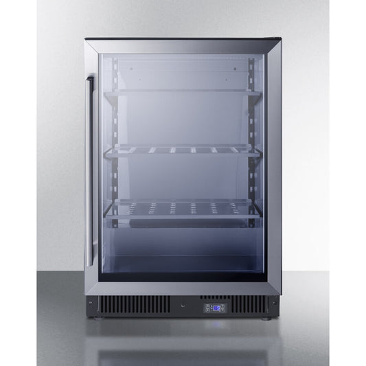 Summit - 24" wide frost-free undercounter freezer with glass door - SCF475