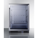 Summit - 24" wide frost-free undercounter freezer with glass door - SCF475