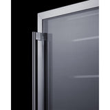 Summit - 24" wide frost-free undercounter freezer with glass door - SCF475