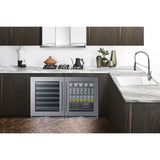Summit - Shallow 18" deep 24" wide undercounter wine cellar - SDHW2442