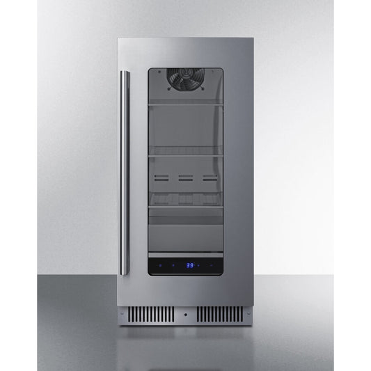 Summit - Shallow 18" deep 15" wide undercounter beverage center - SDHG1533