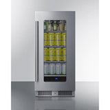 Summit - Shallow 18" deep 15" wide undercounter beverage center - SDHG1533