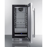 Summit - Shallow 18" deep 15" wide undercounter refrigerator - SDHR1534