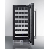 Summit - Shallow 18" deep 15" wide undercounter wine cellar - SDHW1532
