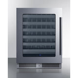 Summit - Shallow 18" deep 24" wide undercounter wine cellar - SDHW2442