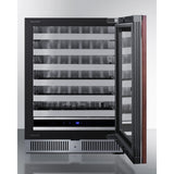 Summit - Shallow 18" deep 24" wide undercounter wine cellar - SDHW2442PNR