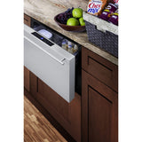 Summit - 24" wide single drawer bulit-in all-refrigerator for indoor or outdoor use with panel-ready front - SDR241OS