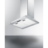 Summit - 24" wide European style convertible wall-mount range hood in stainless steel - SEH1524SS