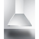 Summit - 24" wide European style convertible wall-mount range hood in stainless steel - SEH1524SS