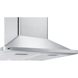 Summit - 24" wide European style convertible wall-mount range hood in stainless steel - SEH3624SS