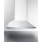 Summit - 24" wide European style convertible wall-mount range hood in stainless steel - SEH3624SS