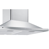 Summit - 30" wide European style convertible wall-mount range hood in stainless steel, ADA compliant - SEH3630SSADA