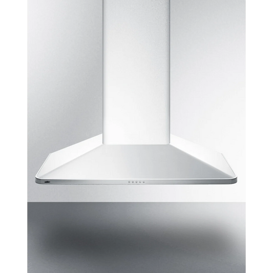 Summit - 36" wide European style convertible wall-mount range hood in stainless steel, ADA compliant - SEH3636SSADA