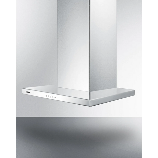 Summit - 24" wide European style convertible wall-mount range hood in stainless steel - SEH4624SS