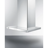 Summit - 24" wide European style convertible wall-mount range hood in stainless steel - SEH4624SS
