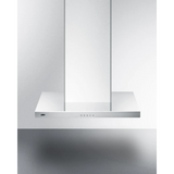 Summit - 24" wide European style convertible wall-mount range hood in stainless steel - SEH4624SS