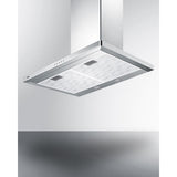 Summit - 30" wide European style convertible wall-mount range hood in stainless steel - SEH4630SS