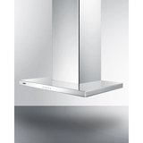Summit - 30" wide European style convertible wall-mount range hood in stainless steel - SEH4630SSADA
