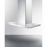 Summit - 36" wide European style convertible wall-mount range hood in stainless steel - SEH4636SSADA