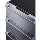 Summit - 24" wide 3-drawer undercounter all-refrigerator - SP6DS3D