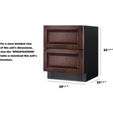 Summit - 27" wide built-in undercounter 2-drawer outdoor all-refrigerator - SPR275OS2DPNR