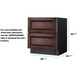 Summit - 30" wide built-in undercounter 2-drawer outdoor all-refrigerator - SPR3032DPNR