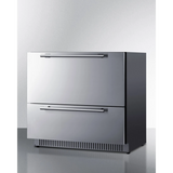 Summit - 36" wide built-in undercounter 2-drawer all-refrigerator - SPR36332D