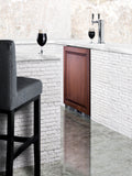 Summit - Built-in undercounter dual tap beer kegerator in complete stainless steel with panel ready door - SBC682PNRTWIN