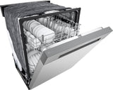 LG - 24" Front Control Dishwasher, 52 dBA, AutoLeak Protection, Dynamic DryDishwashers - LDFC2423B