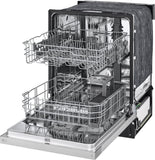 LG - 24" Front Control Dishwasher, 52 dBA, AutoLeak Protection, Dynamic DryDishwashers - LDFC2423B