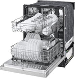 LG - 24" Front Control Dishwasher, 52 dBA, AutoLeak Protection, Dynamic DryDishwashers - LDFC2423B
