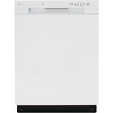 LG - 24" Front Control Dishwasher, 52 dBA, AutoLeak Protection, Dynamic Dry - LDFC2423W