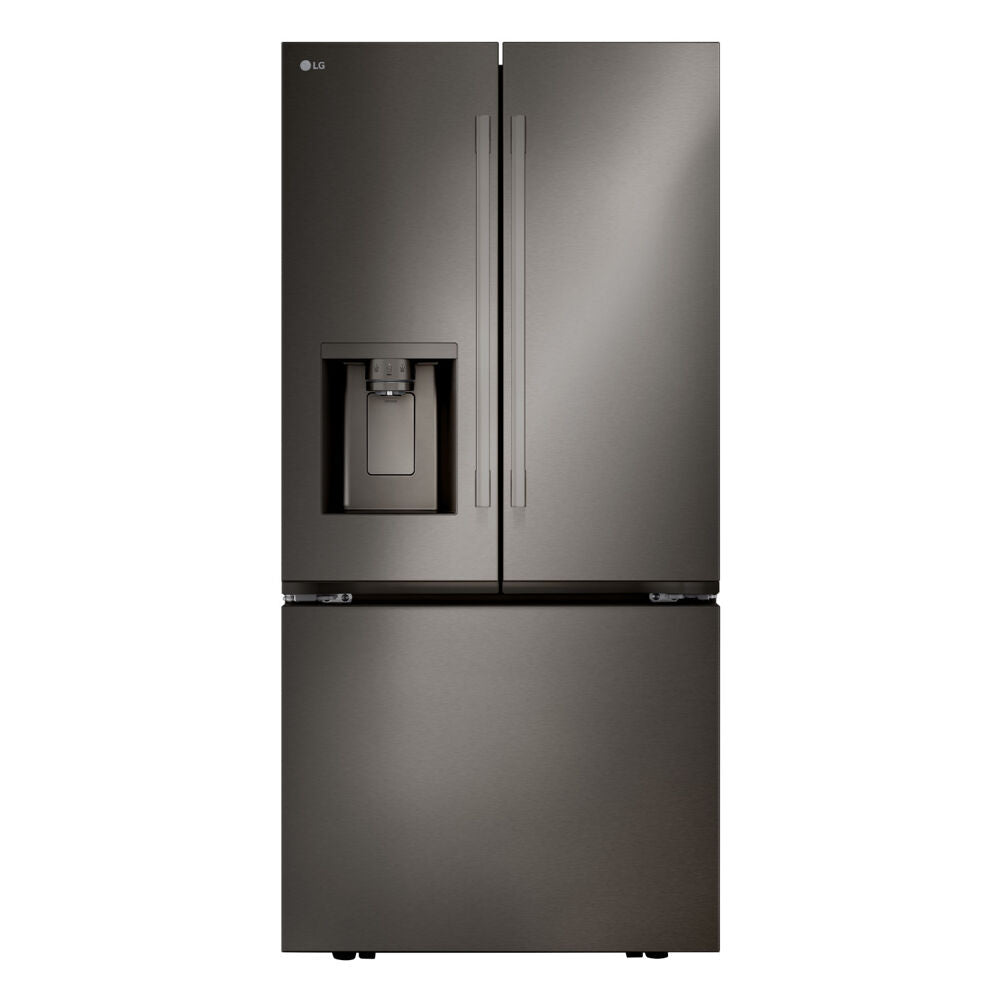 LG - 25 CF Standard Depth Max French Door with Dual Handle, 33 Wide, Dual Ice - LF25H6330D