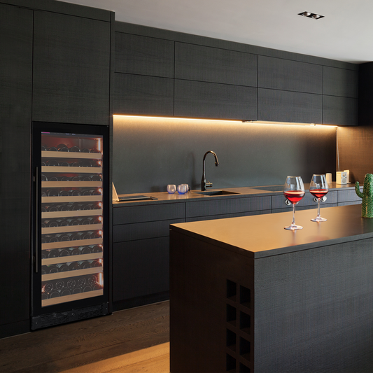 Allavino - Reserva Series 119 Bottle 55" Tall Single Zone Black Glass Wine Refrigerator