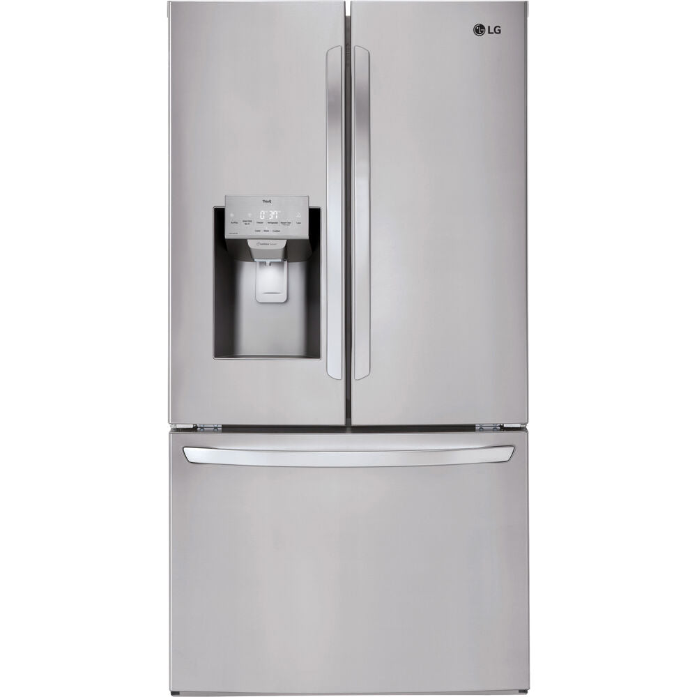 LG - 28 CF French Door, Ice and Water with Single Ice - LRFS28XBS